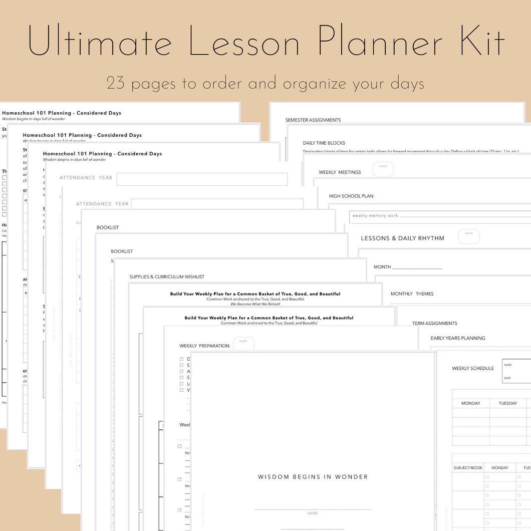 Ultimate Lesson Planner Kit